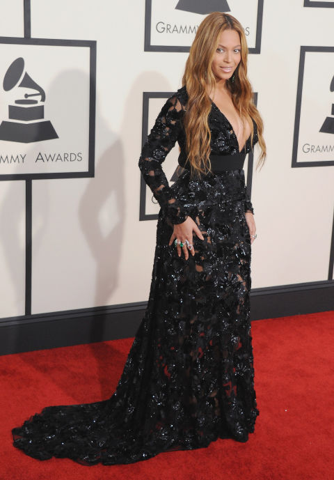 In Proenza Schouler at the 57th Annual Grammy Awards.