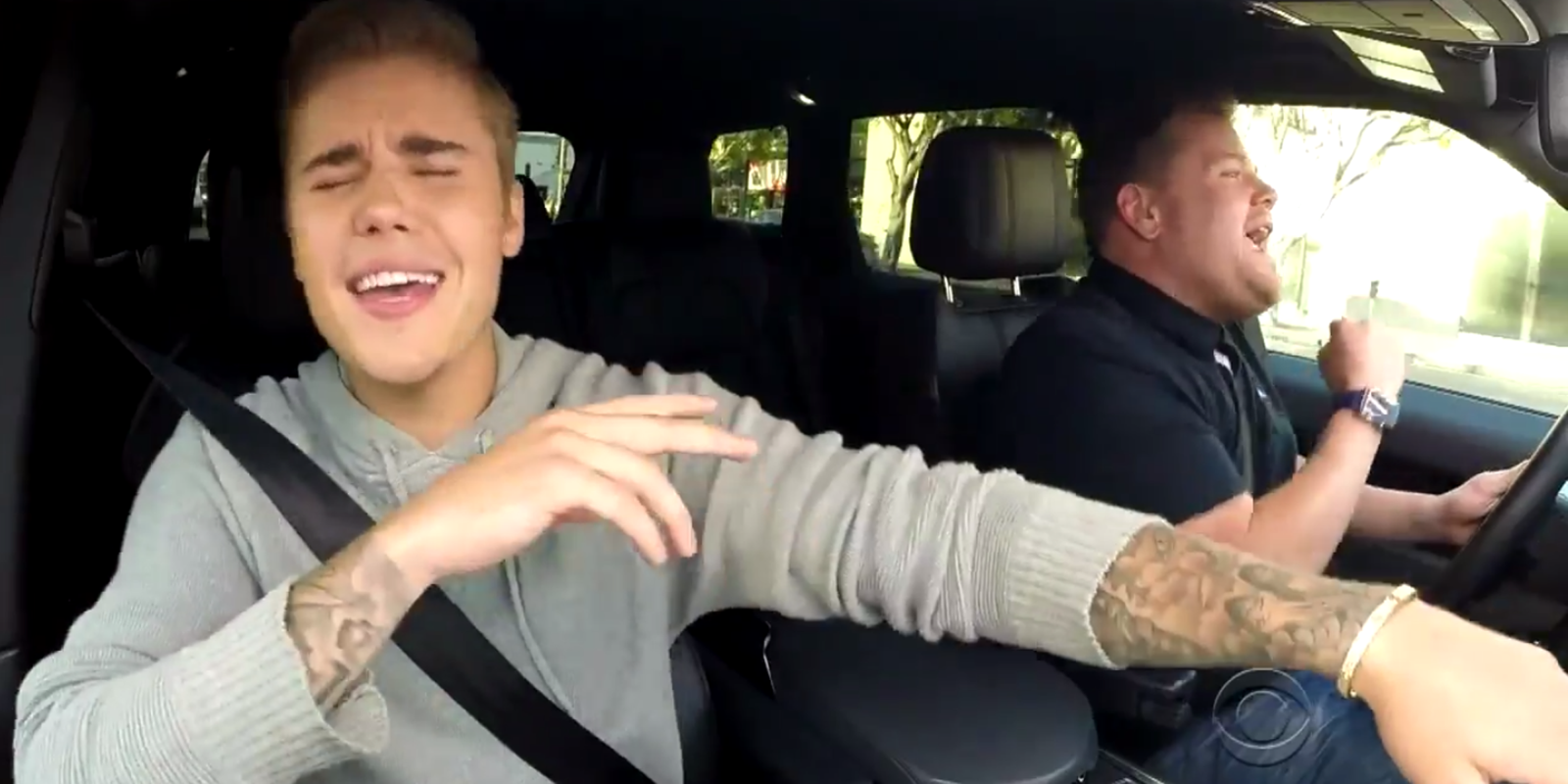 Justin Bieber Does Car Karaoke with James Corden This Video of Justin