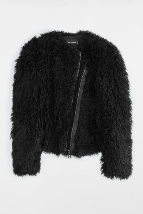 The Best Faux Fur On Market Right Now Whowhatwear The Jane Reversible Black Shearling Sheepskin Stroller Coat