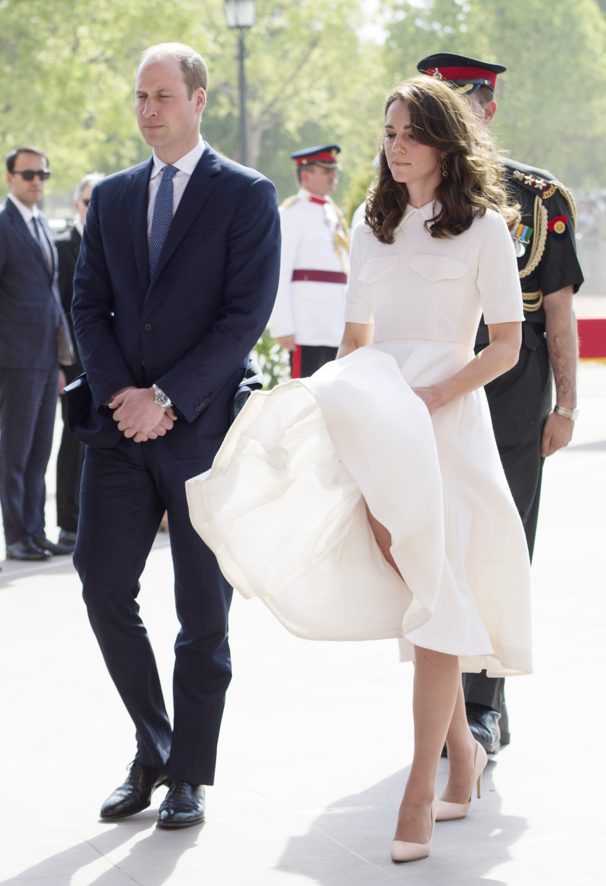 Kate Middleton and Archenemy, the Wind, Meet Again in India