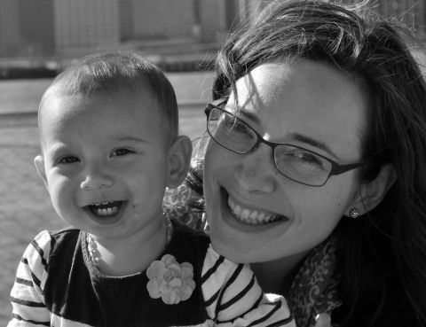 Francie Webb with her younger daughter