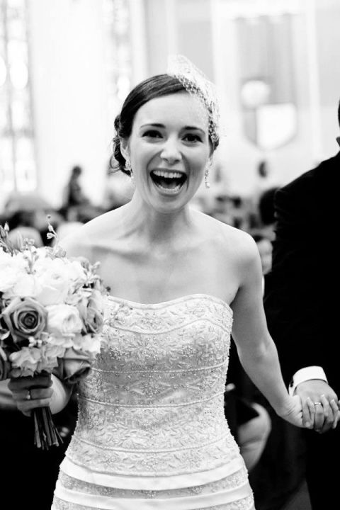 Francie Webb on her wedding day