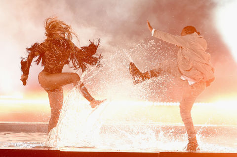 Beyonce and Kendrick Lamar at the 2016 BET Awards
