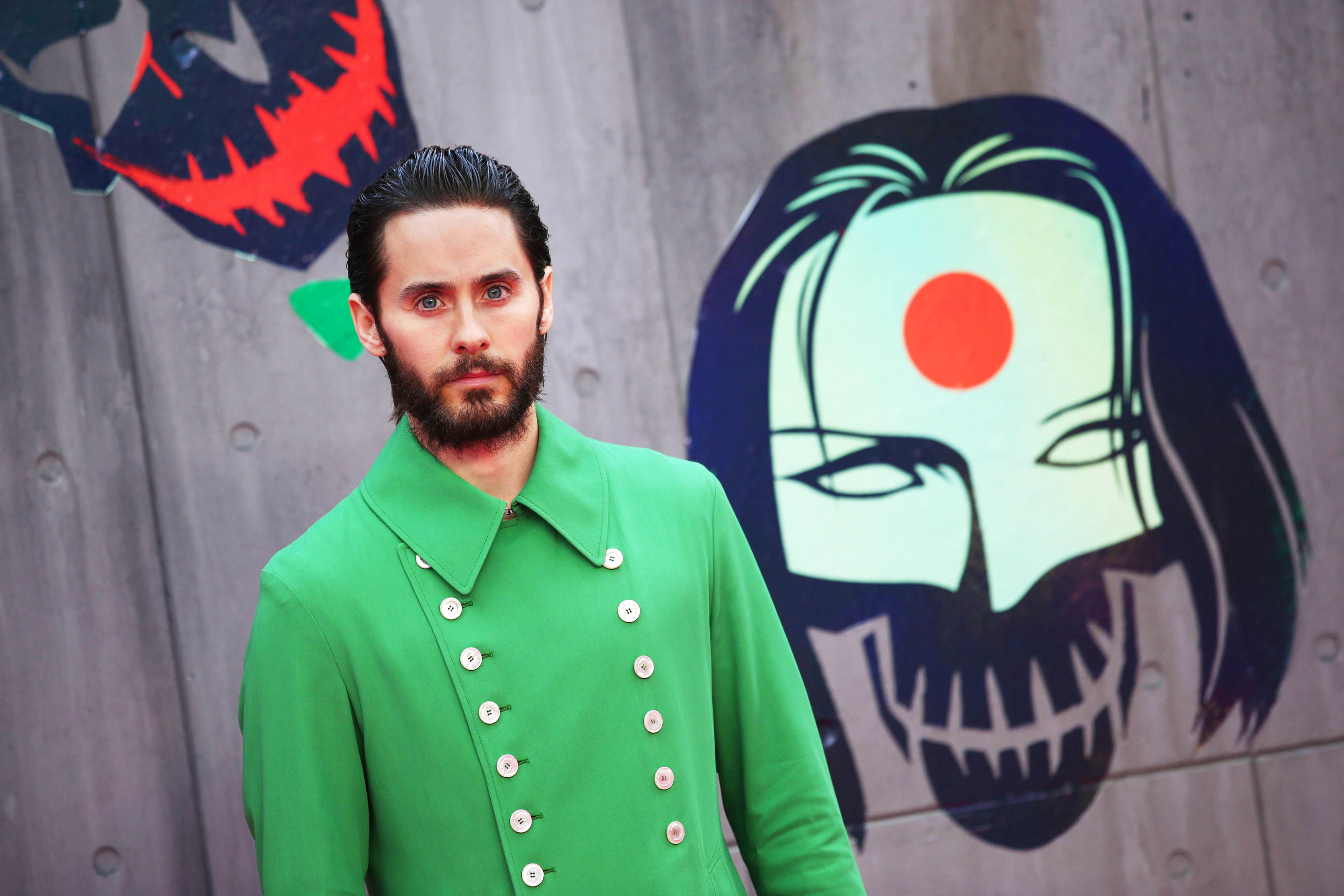 jared leto green dress Gucci Jacket live-bridal