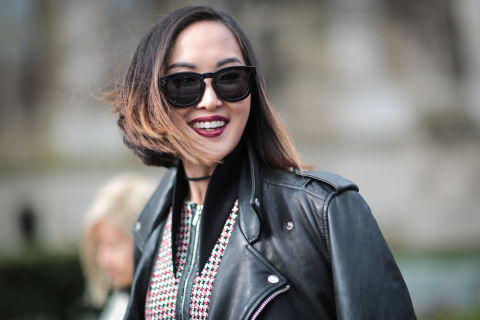 Street style star Chriselle Lim in her favorite matte lipstick