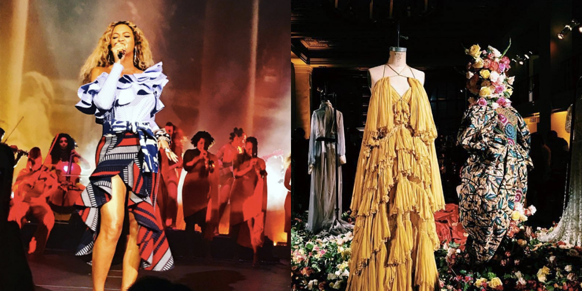 Beyoncé Had a "Lemonade" Costume Exhibit Beyoncé Parkwood Holiday Party