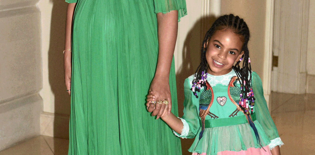 Blue Ivy Carter Wears $2,100 Gucci Dress - Blue Ivy Carter 'Beauty and the  Beast' Premiere Fashion