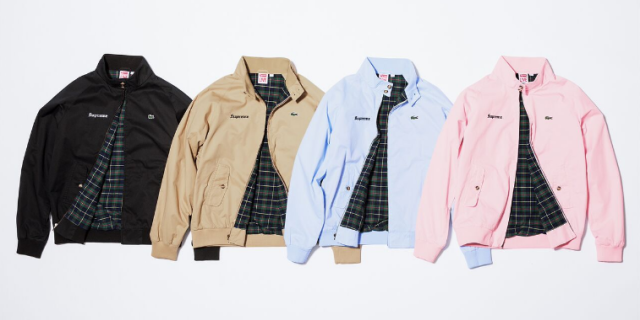 supreme lacoste harrington jacket XL 美品 Supreme Lacoste Harrington Jacket Black Men's - SS17 - US