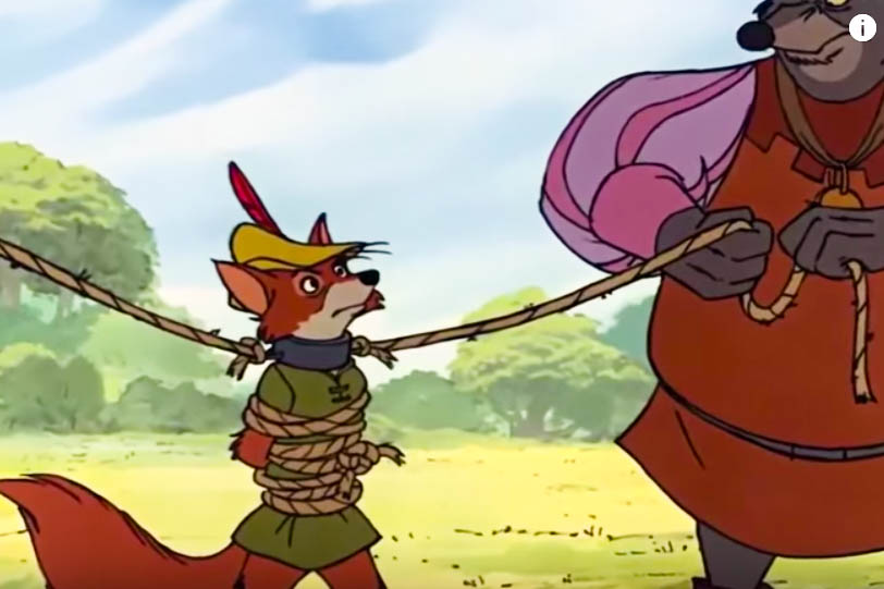 Though this is considered "budget Disney" (Robin Hood was the first film from the studio after Walt Disney's death, and it was called an "embarrassment"), it's still one of the best. Robin Hood is, of course, the famed little people's hero, who steals from the rich and gives to the poor. There have been several adaptations of the dude but none as charming as Disney's fox, who was weirdly kind of hot? Robin Hood plays out like a fairy tale, with a whistling rooster narrator, a fair maiden (Maid Marian, Robin's foxy love interest), and a squad of furry friends that helps Robin recover what the Trump-ish Prince John has taken. 