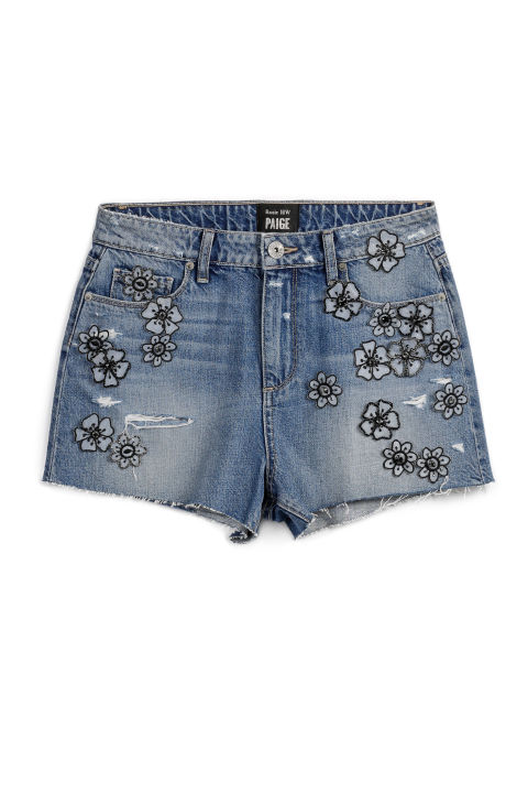 Denim cutoffs are a summer, and festival, mainstay. Refresh the look by picking a patched pair with some personality.Rosie HW x Paige Babes Short, $299; paige.com