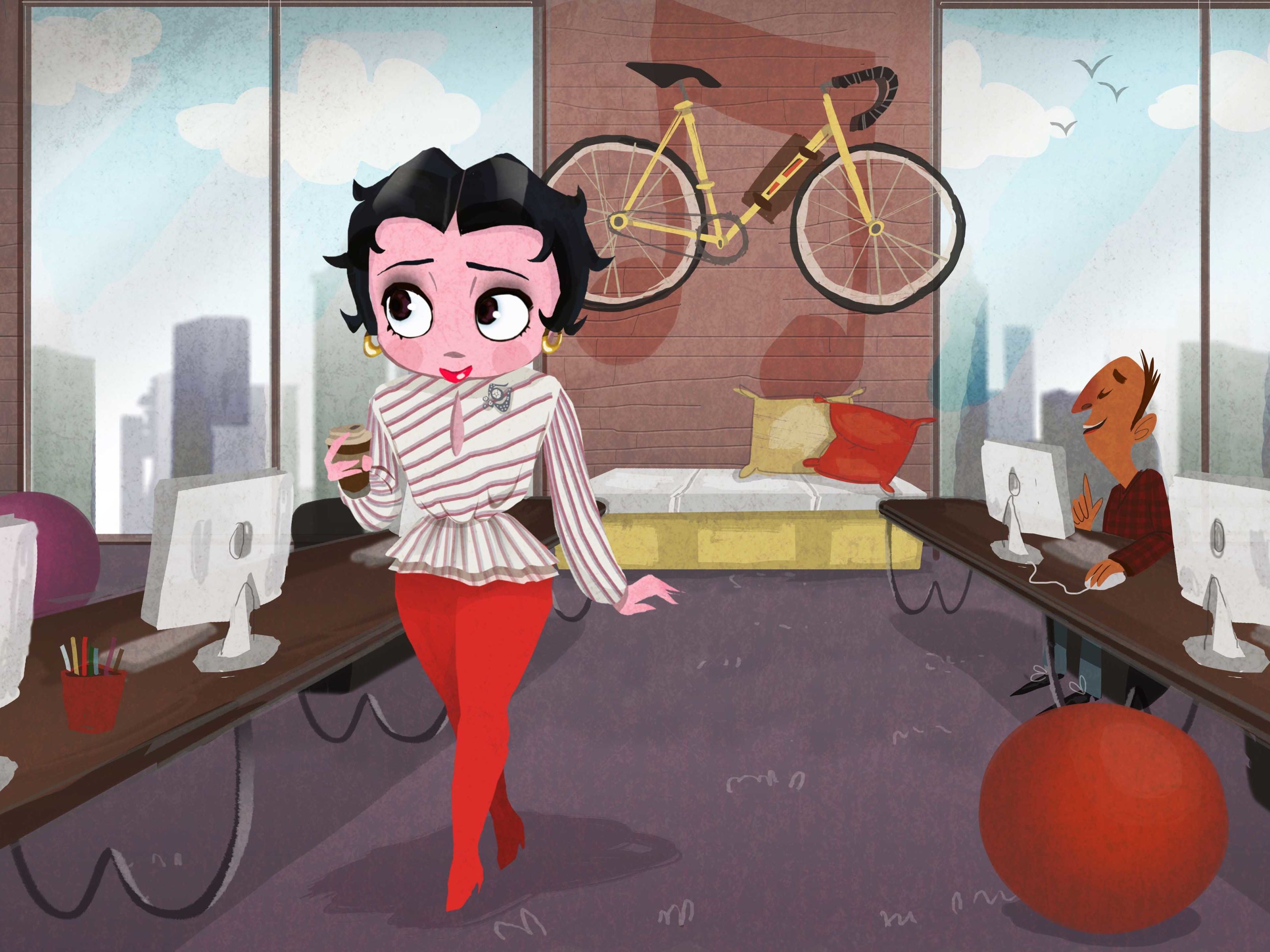 ELLE Gives Betty Boop a 2017 Makeover, image size:3200x2400