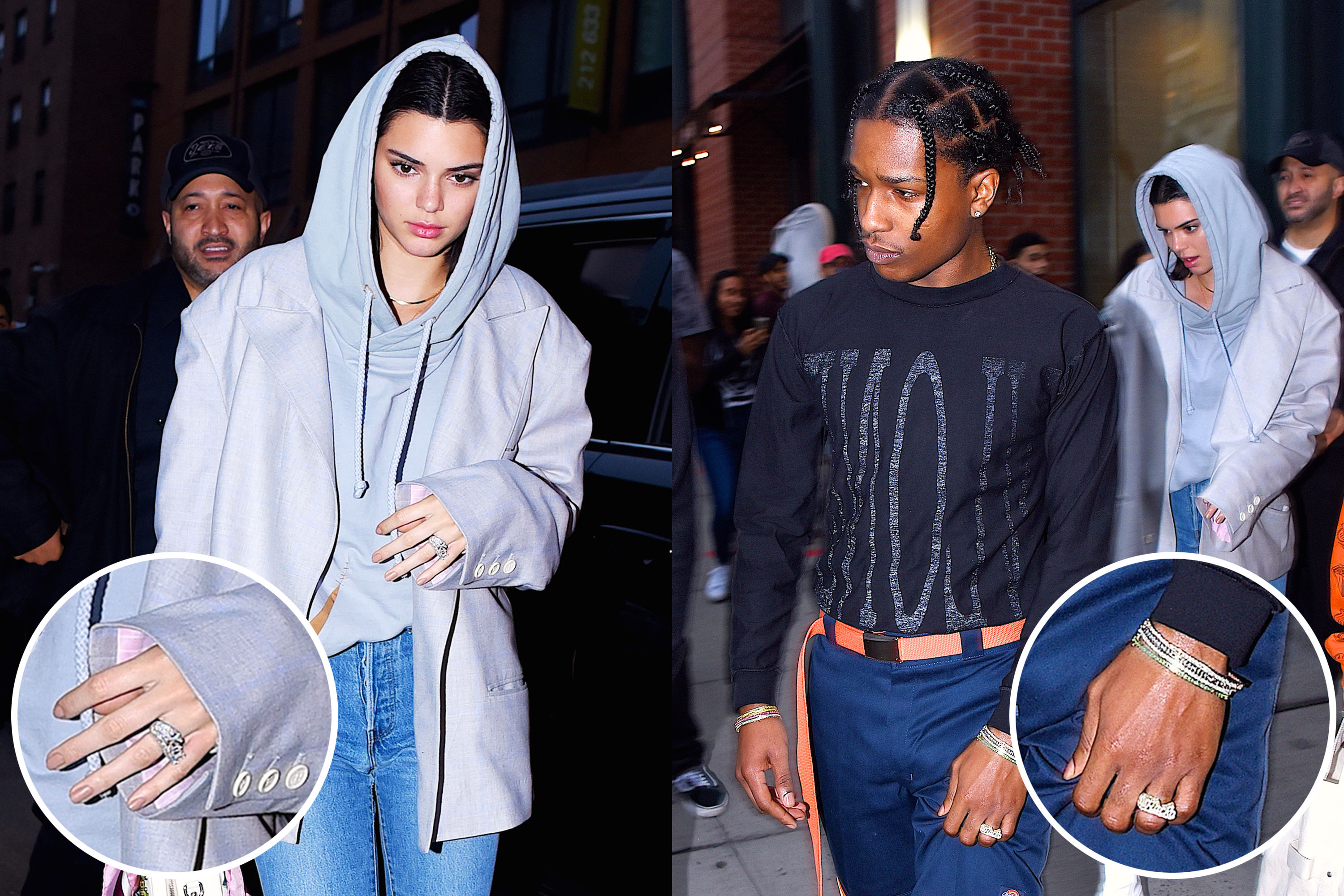Kendall JennerAAP Rocky Engagement Rumor NonEngagement Rings on