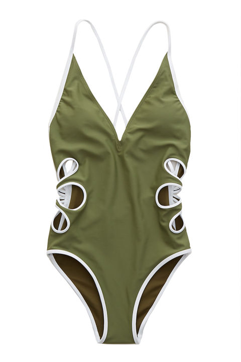 Aerie Piping One Piece Swimsuit, $30; ae.com