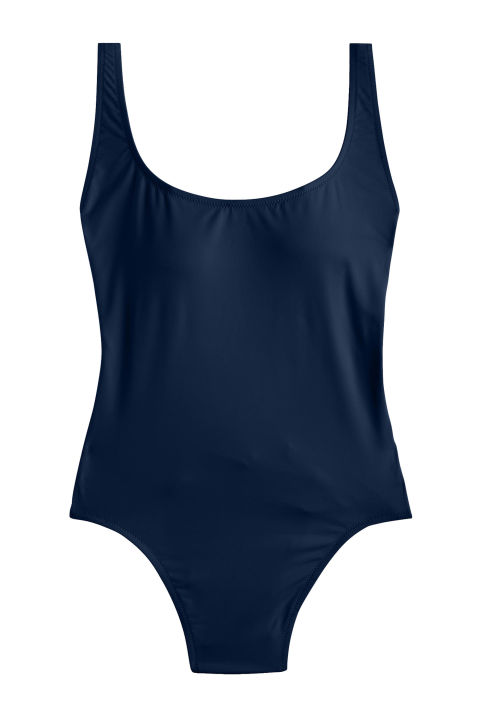 J. Crew Plunging Scoopback One-Piece Swimsuit, $98; jcrew.com