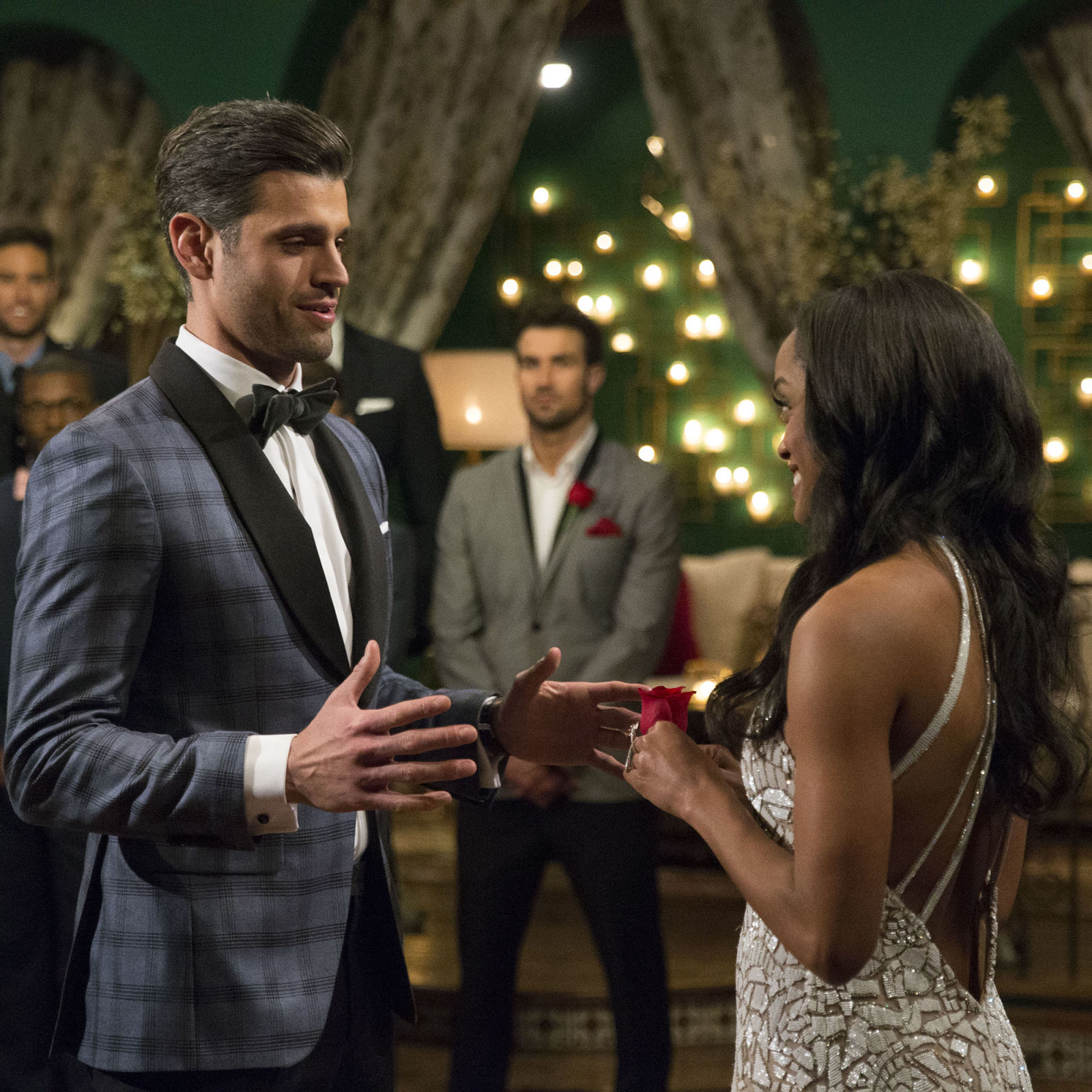 navy blue dress for baby girl Gabby and Rachel's Bachelorette Finale was a Complete Sh*tshow