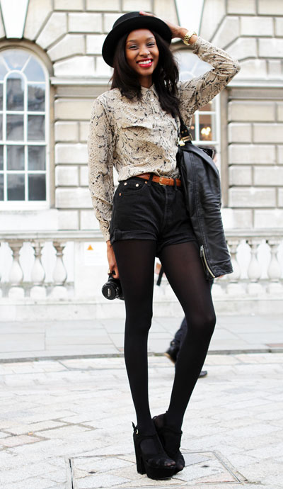How to wear shorts with tights in summer How to wear shorts with tights in summer