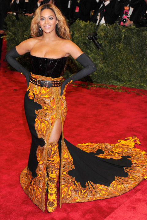 In Givenchy at the "Punk: Chaos to Couture" Met gala.