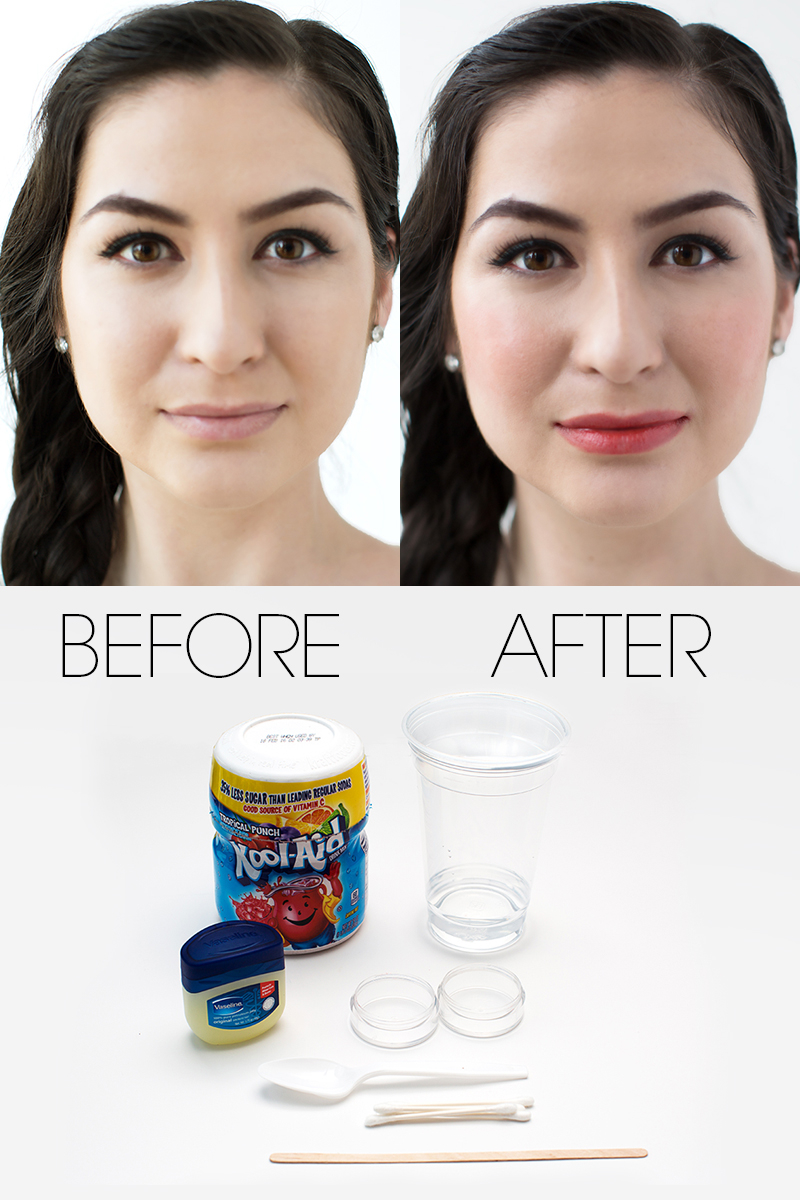 How to Make a Lip and Cheek Stain Out of KoolAid KoolAid Lip and