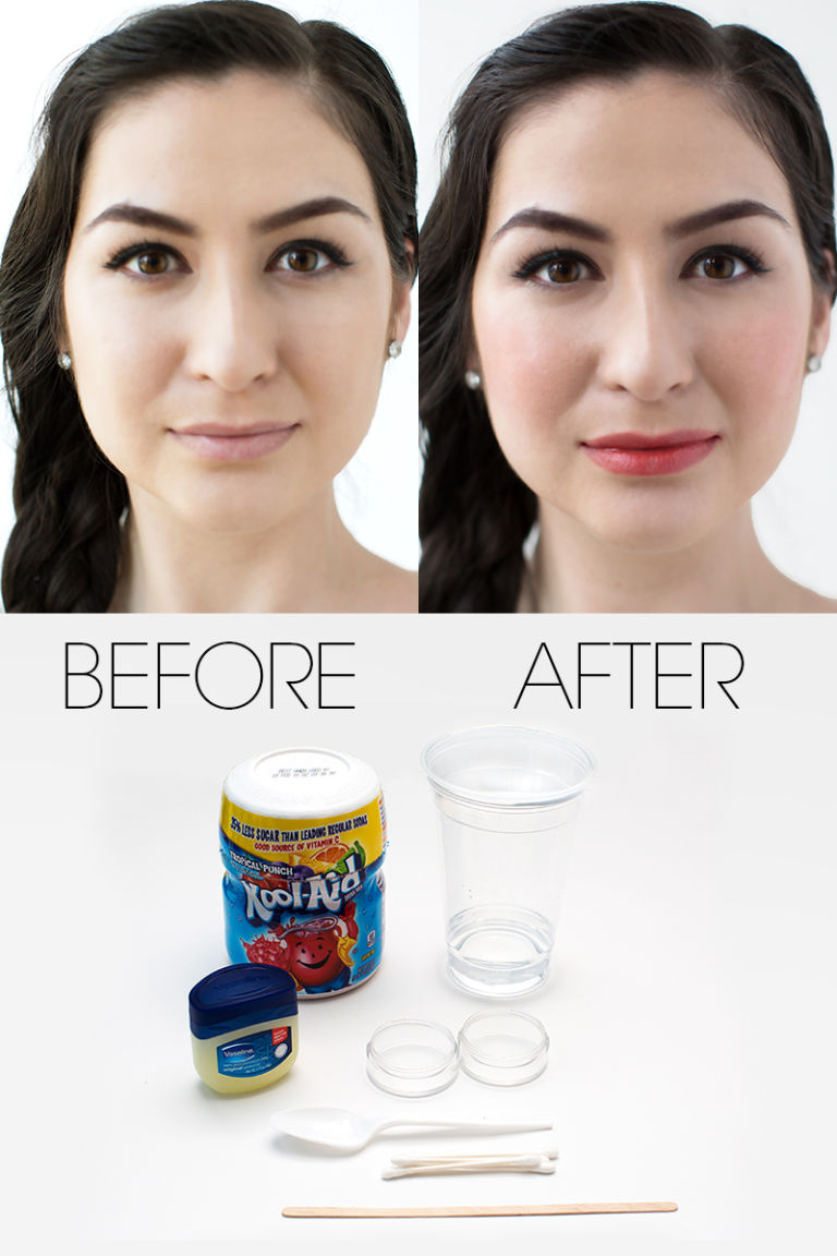 How to Make a Lip and Cheek Stain Out of KoolAid KoolAid Lip and