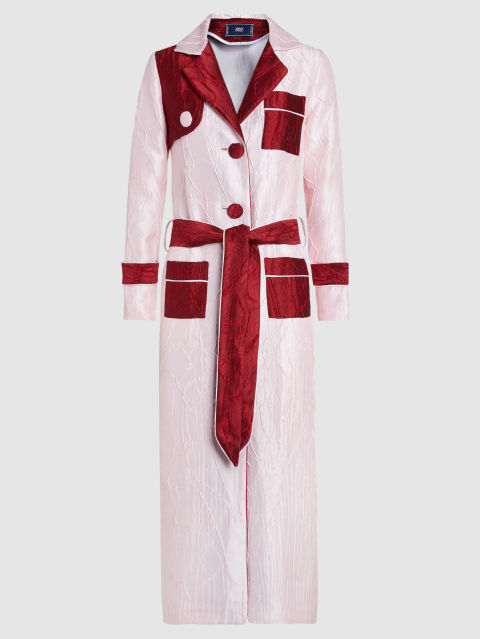 Taller Marmo Grenadine Textured-Satin Trench